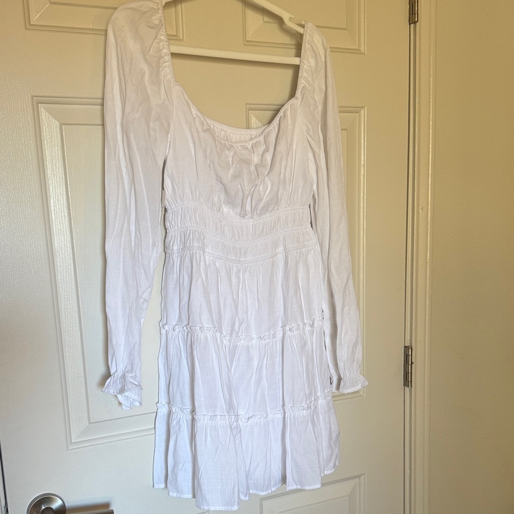 Altar'd State White Long Sleeve Dress